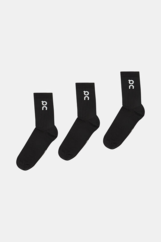 3-Pack Black Socks