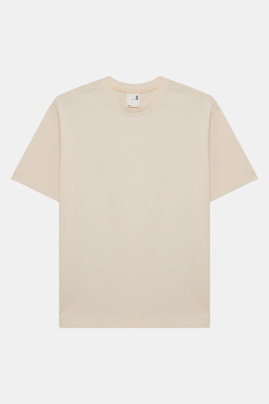 Relax Fit Cream Crew Neck Men's T-Shirt