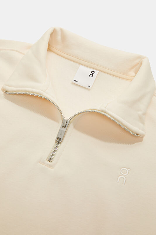 Krem Relax Kalıp Dik Yaka Sweatshirt 3
