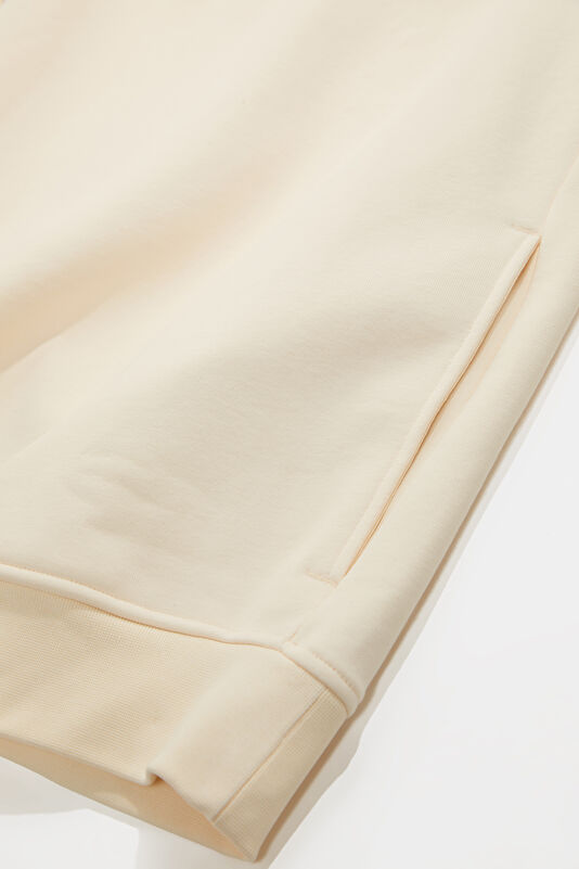 Krem Relax Kalıp Dik Yaka Sweatshirt 4