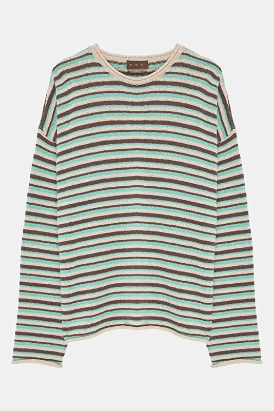 Multicolored Striped Men's Sweater