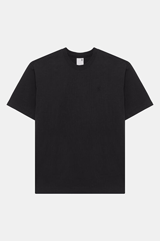 Club Collective-T Siyah Bisiklet Yaka Kadın T-Shirt