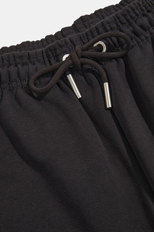 Siyah Straight Kadın Spor Pantolon 3