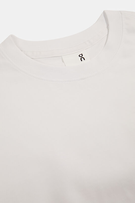 Beyaz Bisiklet Yaka Kadın T-Shirt 3
