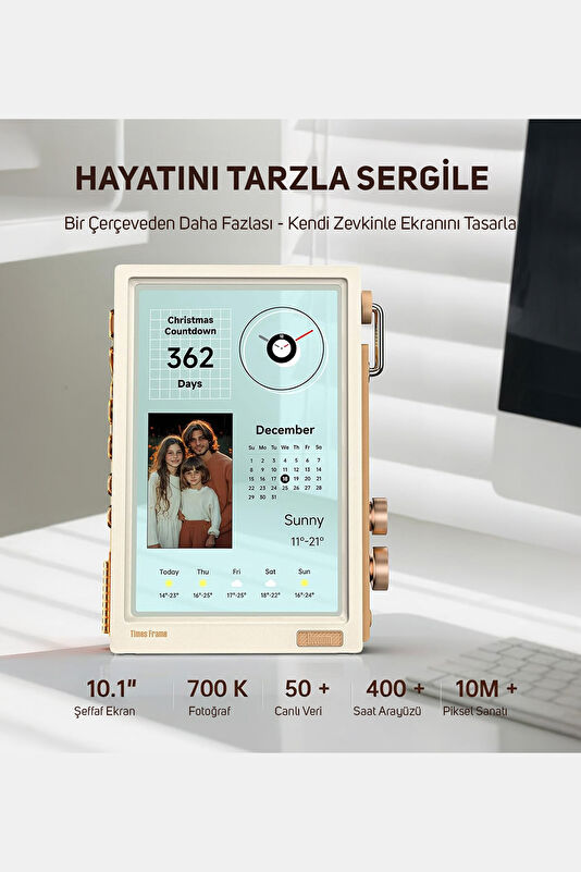 Times Frame 10.1" Ekran Dijital Fotoğraf Çerçevesi 2