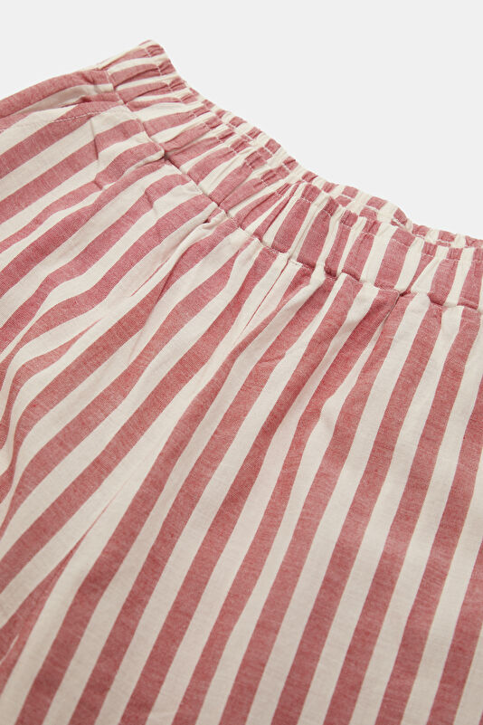 Kırmızı Wide Leg Kadın Pantolon 3