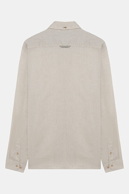 Beige Regular Shirt 2