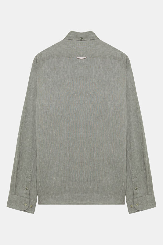 Green Regular Men's Shirt 2