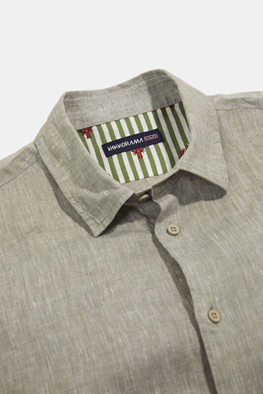 Green Regular Men's Shirt 3