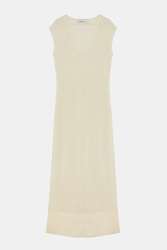 Ecru Midi Women's Dress