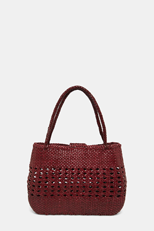 x Dragon Diffusion Niamh Leather Burgundy Leather Bag 3