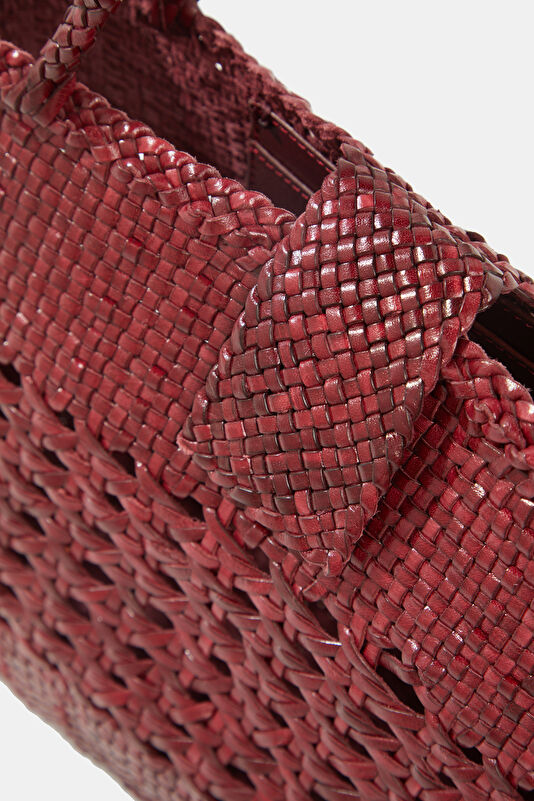 x Dragon Diffusion Niamh Leather Burgundy Leather Bag 4