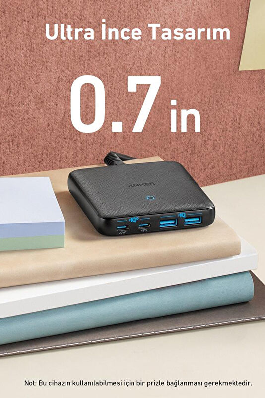 Anker Powerport Atom III 65W Şarj Cihazı 2