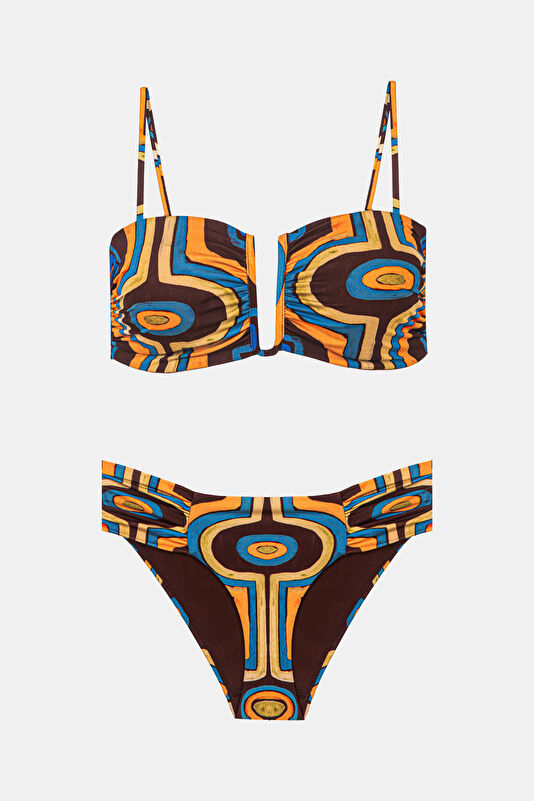 Çok Renkli Desenli Bikini