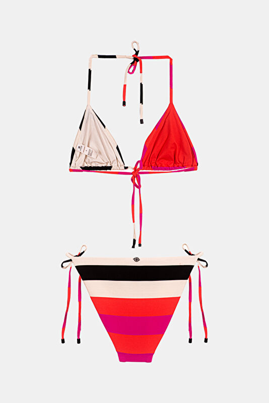 Çok Renkli Çizgili Bikini