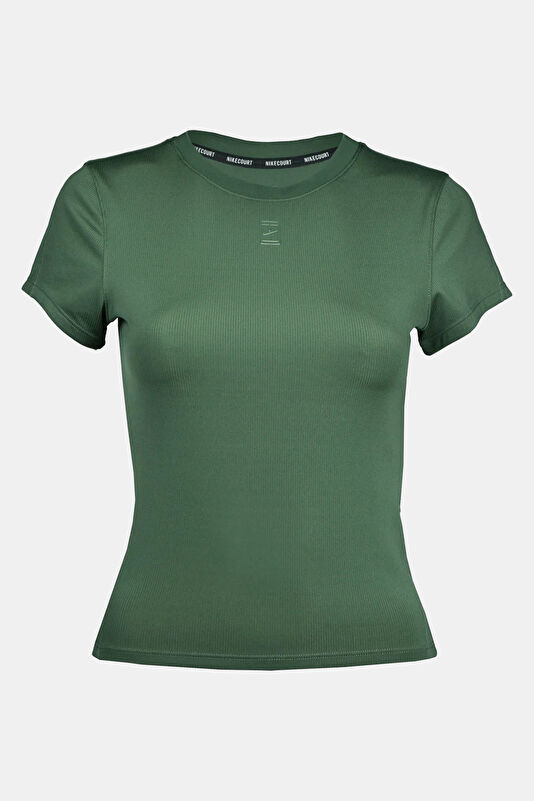 Yeşil Bisiklet Yaka Kadın T-Shirt