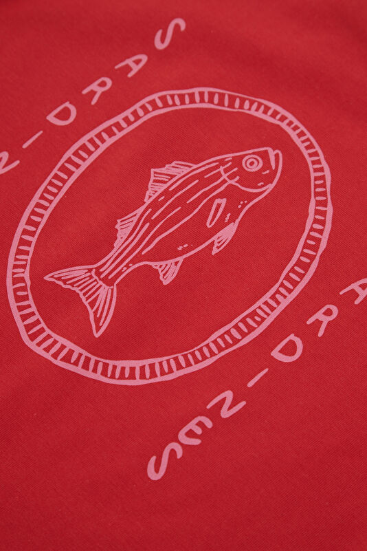 Red Crew Neck Printed Children's T-Shirt 4