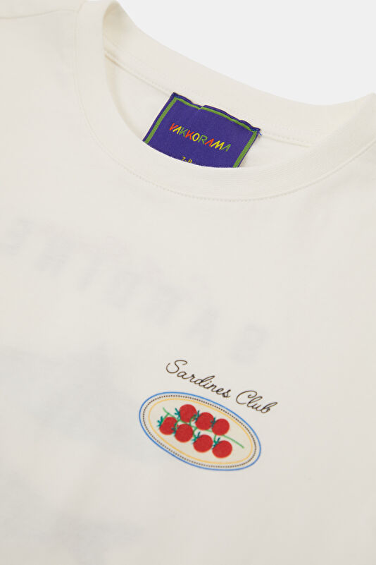White Crew Neck Printed Kids T-Shirt 3
