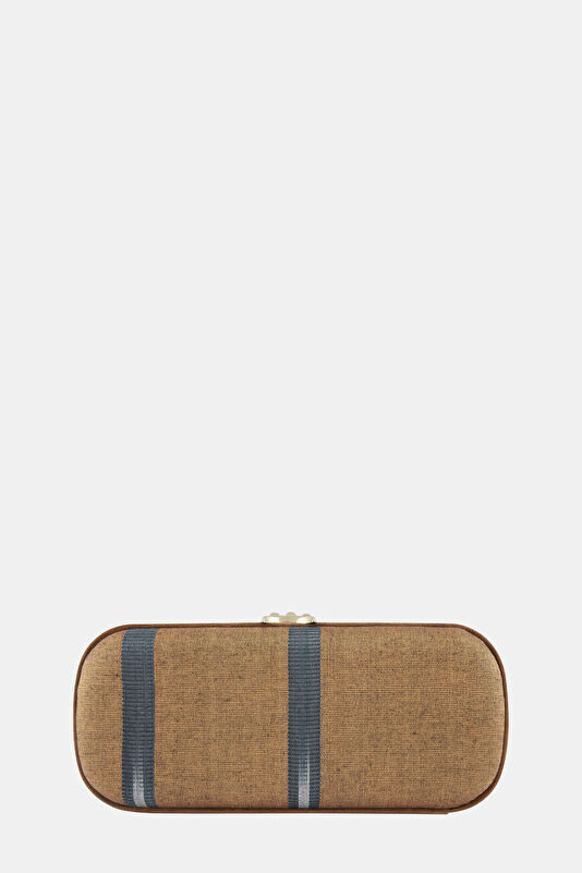 Clea Orange Satin Bag