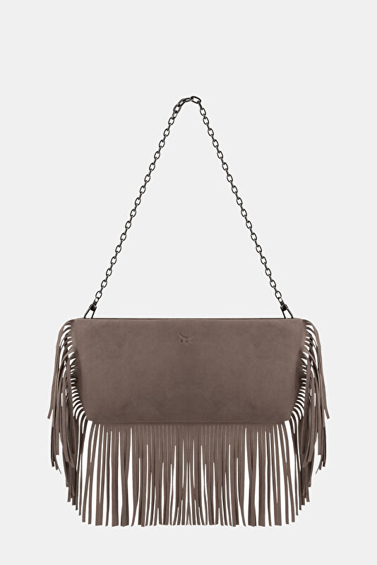 Hera Beige Suede Bag 3