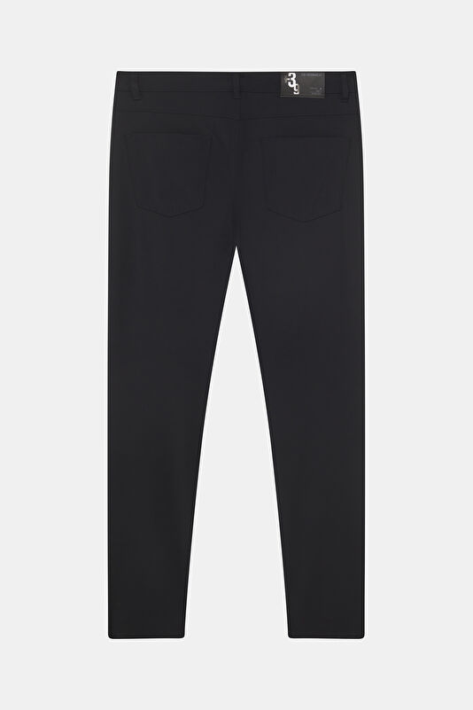 Relax Fit Black Straight Leg Men's Pants 2