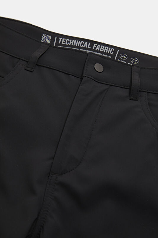 Relax Fit Black Straight Leg Men's Pants 3