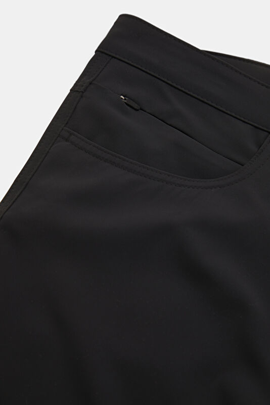 Relax Fit Black Straight Leg Men's Pants 4