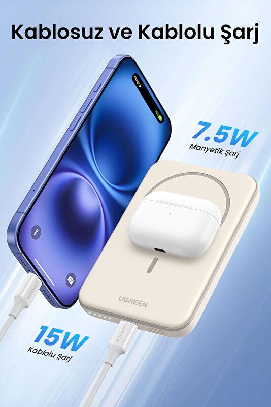 5,000 mAh MagSafe 15W Wireless Powerbank 4