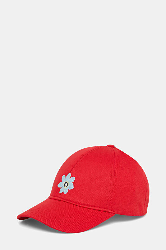 Red Embroidered Hat