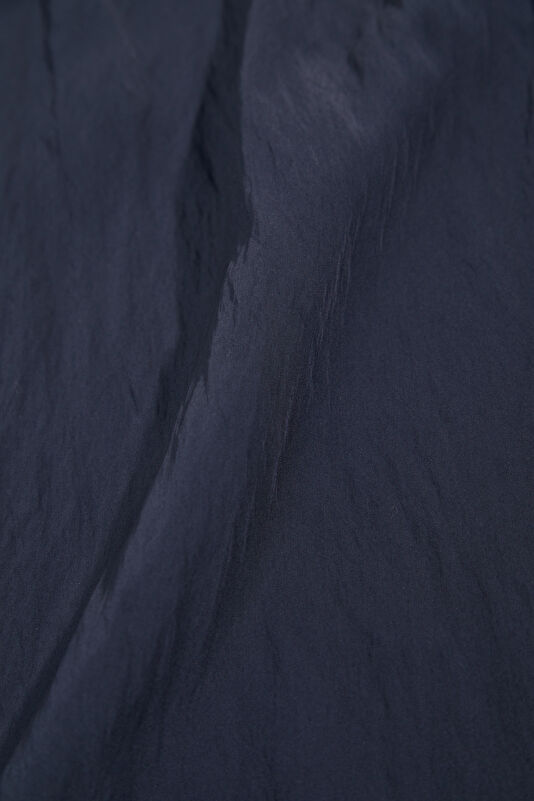 Navy Blue Straight Viscose Women's Pants 4