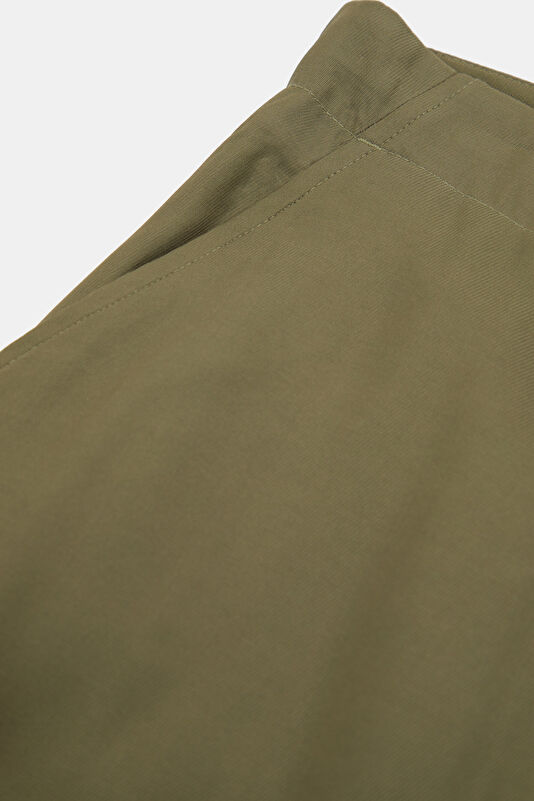 Khaki Straight Viscose Pants 4