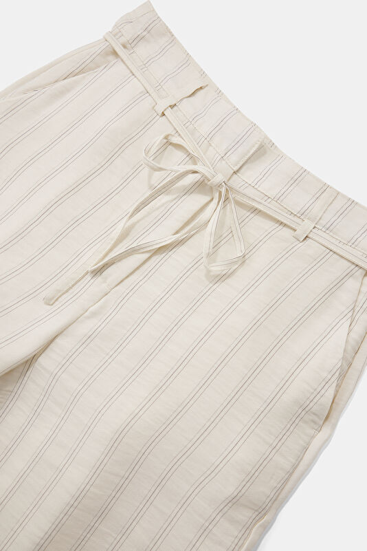 Krem Straight Kadın Pantolon 3