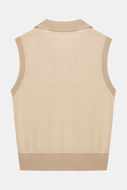 Beige Women's Vest 2