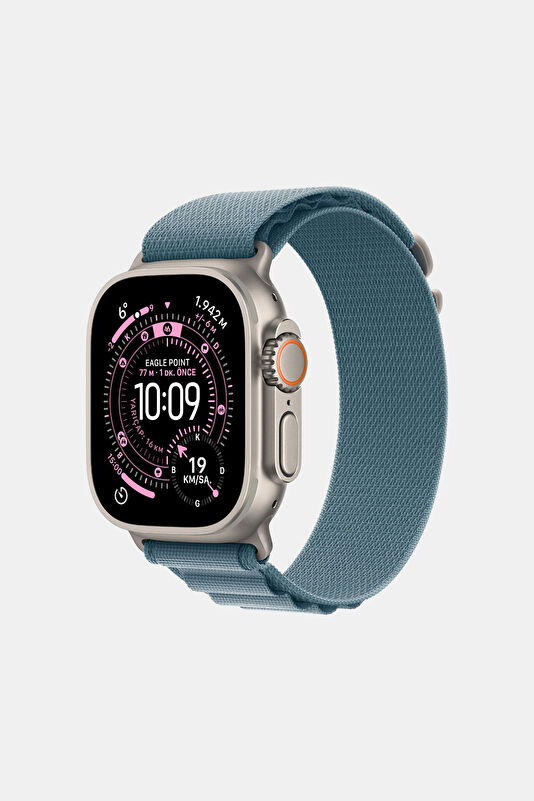Watch Ultra 3&nbsp;GPS + Cellular&nbsp;49mm&nbsp;Natural Titanium Case with Light Blue Alpine Loop - Large MEWP4TU/A