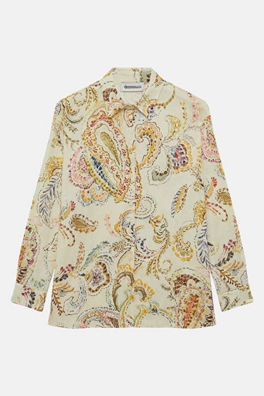 Multicolored Pattern Women's Shirt