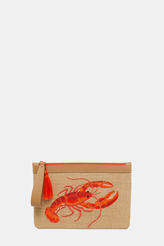 Lobster Coral Patterned Bag