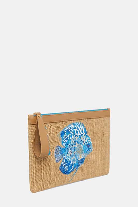 Blue Fish Patterned Bag 2