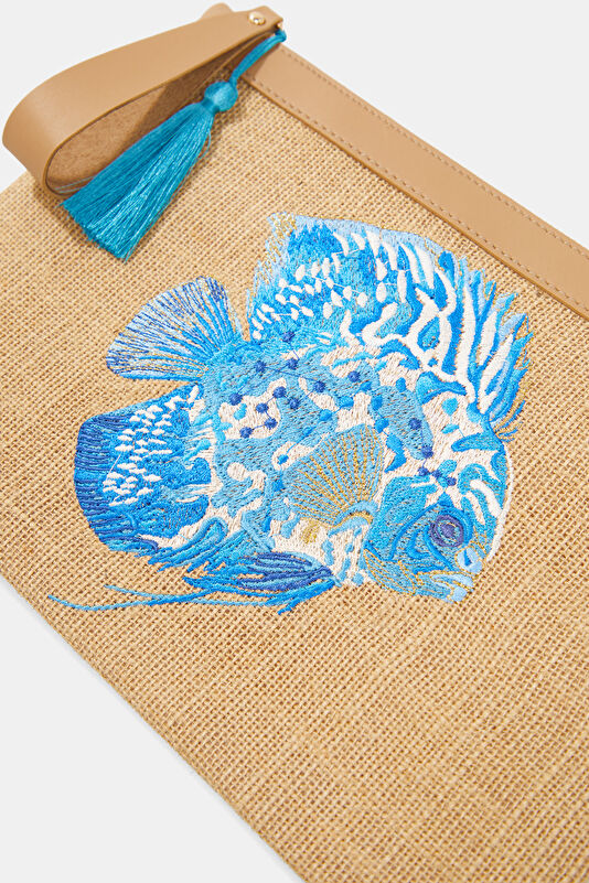 Blue Fish Patterned Bag 4