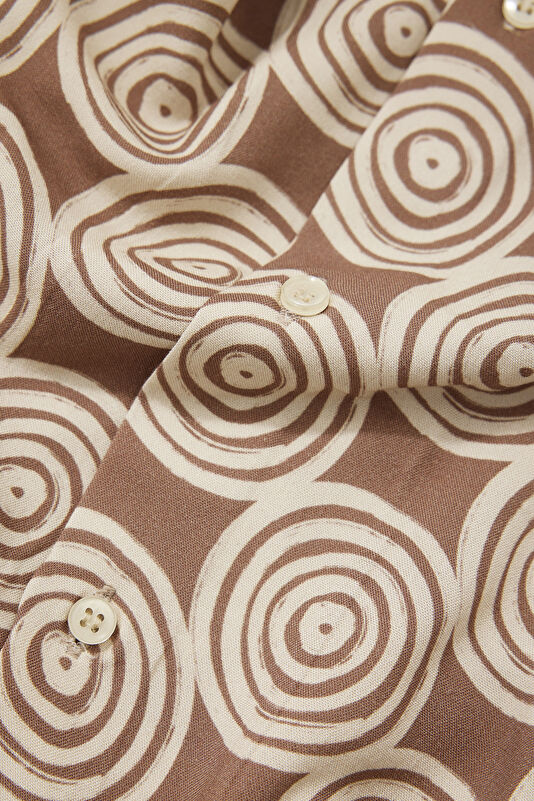 Spiral Multicolored Patterned Men's Shirt 4