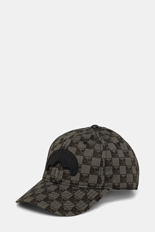 Gray Embroidered Hat
