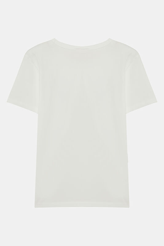 Beyaz Kadın T-Shirt 2