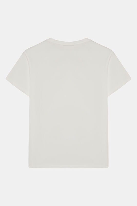Beyaz Kadın T-Shirt 2