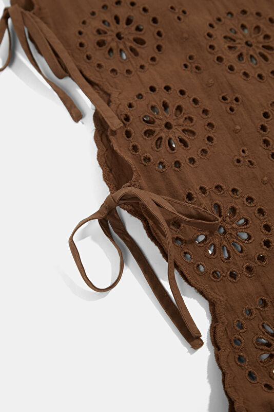 Kahve Wide Leg Kadın Pantolon 4