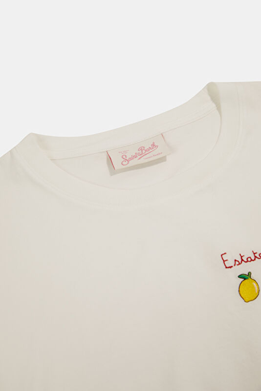 Beyaz Kadın T-Shirt 3