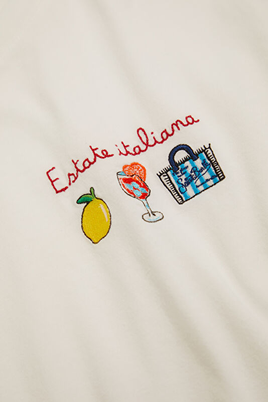 Beyaz Kadın T-Shirt 4