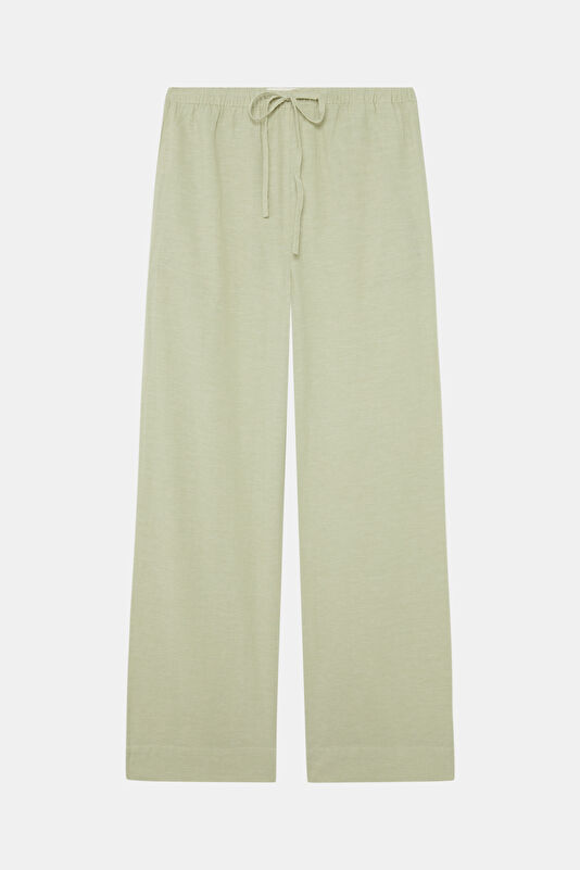Açık Yeşil Wide Leg Kadın Pantolon