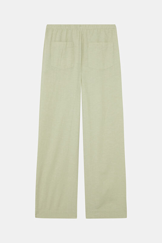 Açık Yeşil Wide Leg Kadın Pantolon 2