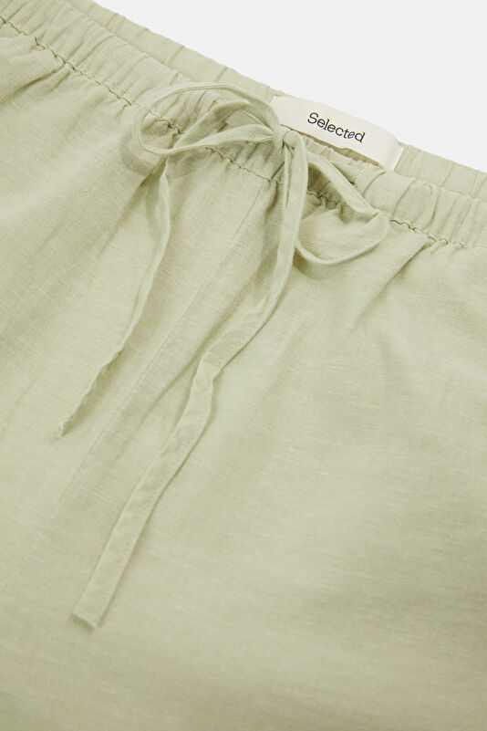 Açık Yeşil Wide Leg Kadın Pantolon 3