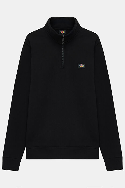 Relax Kalıp Siyah Erkek Sweatshirt