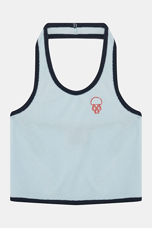 Blue Sleeveless Children's Blouse